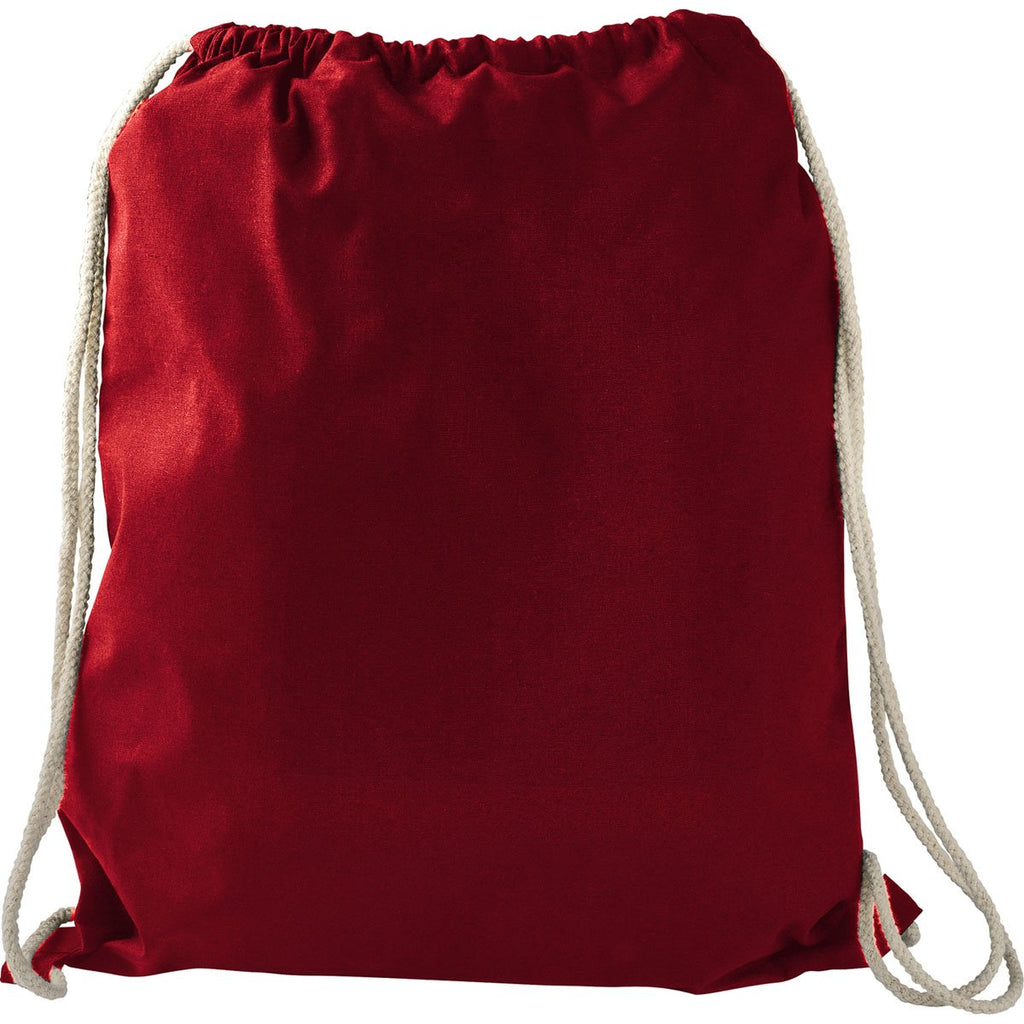 Bullet Red Large Cotton Drawstring Bag