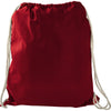 Bullet Red Large Cotton Drawstring Bag