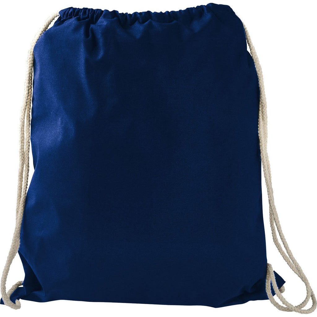 Bullet Royal Blue Large Cotton Drawstring Bag