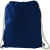 Bullet Royal Blue Large Cotton Drawstring Bag