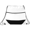 Bullet White Angles Non-Woven Drawstring Bag
