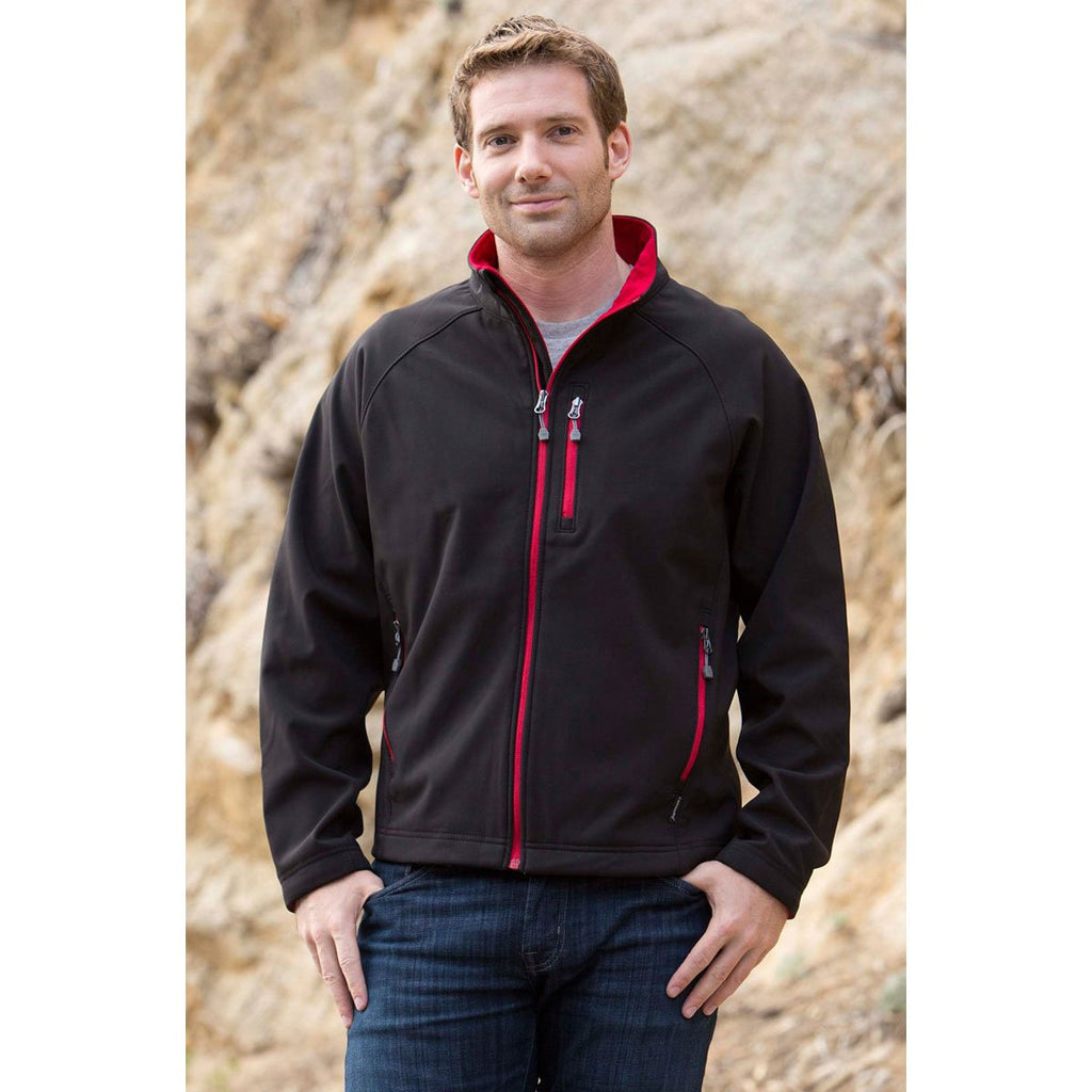 Landway Men's Black Matrix SP Soft Shell with Contrast Zip