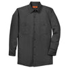 Red Kap Men's Tall Charcoal Long Sleeve Industrial Work Shirt