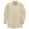 Red Kap Men's Light Tan Long Sleeve Industrial Work Shirt