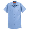 Red Kap Men's Tall Light Blue Short Sleeve Industrial Work Shirt