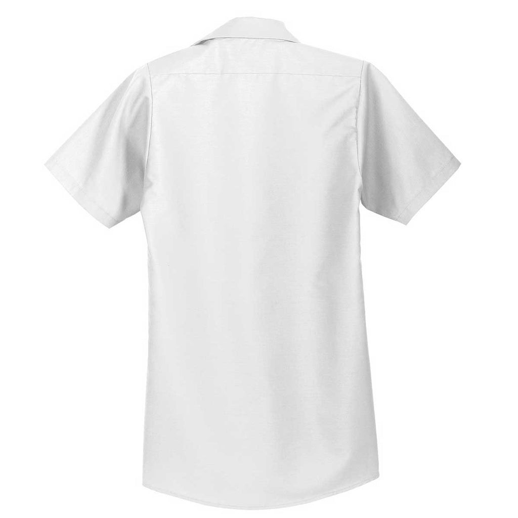 Red Kap Men's White Short Sleeve Industrial Work Shirt