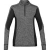 Stormtech Women's Carbon Heather/Black Lotus 1/4 Zip