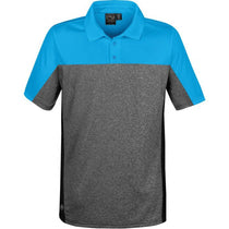 Stormtech Men's Electric Blue/Carbon Heather Reef Polo