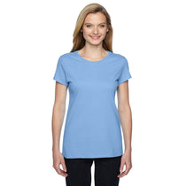 Fruit of the Loom Women's Light Blue 4.7 oz Sofspun Jersey Junior Crew T-Shirt