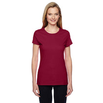Fruit of the Loom Women's Cardinal 4.7 oz Sofspun Jersey Junior Crew T-Shirt