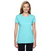 Fruit of the Loom Women's Scuba Blue 4.7 oz Sofspun Jersey Junior Crew T-Shirt