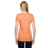 Fruit of the Loom Women's Orange Sherbet 4.7 oz Sofspun Jersey Junior Crew T-Shirt