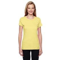Fruit of the Loom Women's Lemon Ice 4.7 oz Sofspun Jersey Junior Crew T-Shirt