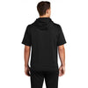 Sport-Tek Men's Black Sport-Wick Fleece Short Sleeve Pullover Hoodie