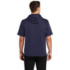 Sport-Tek Men's Navy Sport-Wick Fleece Short Sleeve Pullover Hoodie