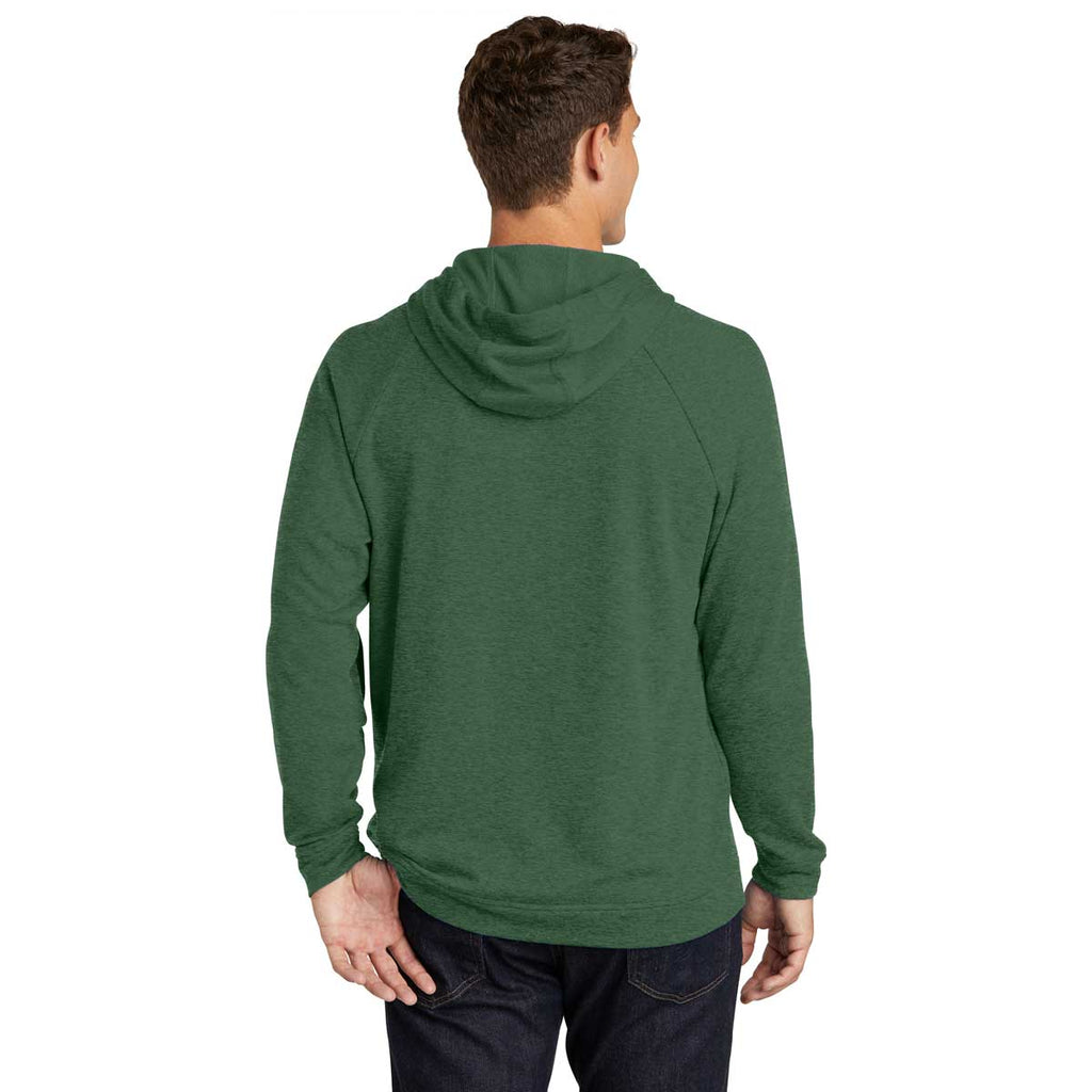 Sport-Tek Men's Forest Green Heather Lightweight French Terry Pullover Hoodie