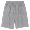 Sport-Tek Men's Heather Grey Jersey Knit Short with Pockets