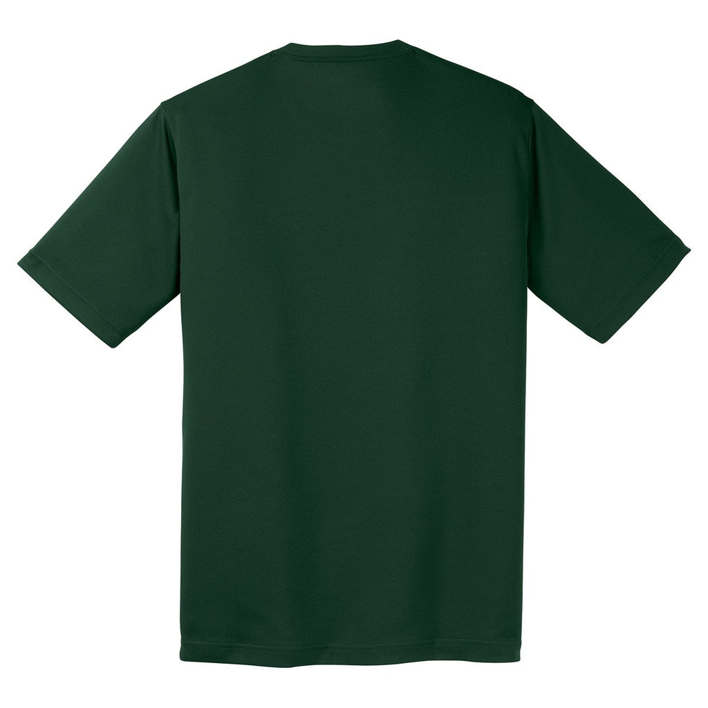 Sport-Tek Men's Dark Forest Green PosiCharge RacerMesh Tee
