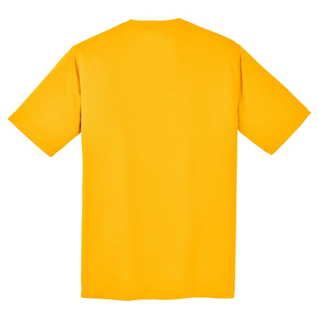 Sport-Tek Men's Gold PosiCharge RacerMesh Tee