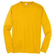 Sport-Tek Men's Gold Long Sleeve PosiCharge Competitor Tee