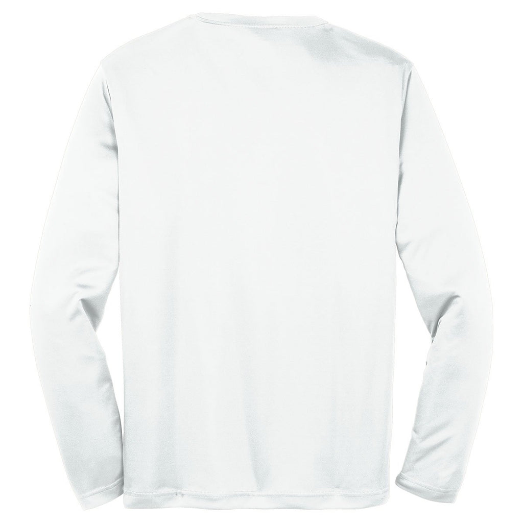 Sport-Tek Men's White Long Sleeve PosiCharge Competitor Tee