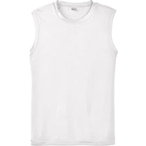 Sport-Tek Men's White Sleeveless PosiCharge Competitor Tee