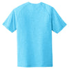 Sport-Tek Men's Pond Blue Heather PosiCharge Tri-Blend Wicking Raglan Tee