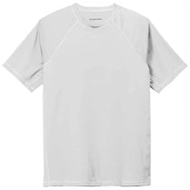 Sport-Tek Men's White Short Sleeve Rashguard Tee