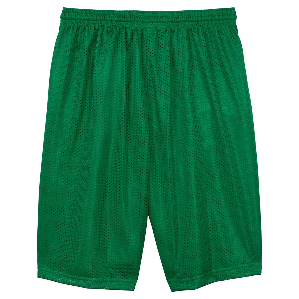 Sport-Tek Men's Kelly Green Long PosiCharge Classic Mesh Short