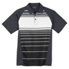 Sport-Tek Men's Black Dry Zone Sublimated Stripe Polo