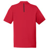 Sport-Tek Men's Deep Red/Black Contrast PosiCharge Tough Polo