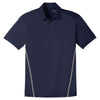 Sport-Tek Men's True Navy/Heather Grey Contrast PosiCharge Tough Polo