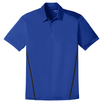 Sport-Tek Men's True Royal/Black Contrast PosiCharge Tough Polo