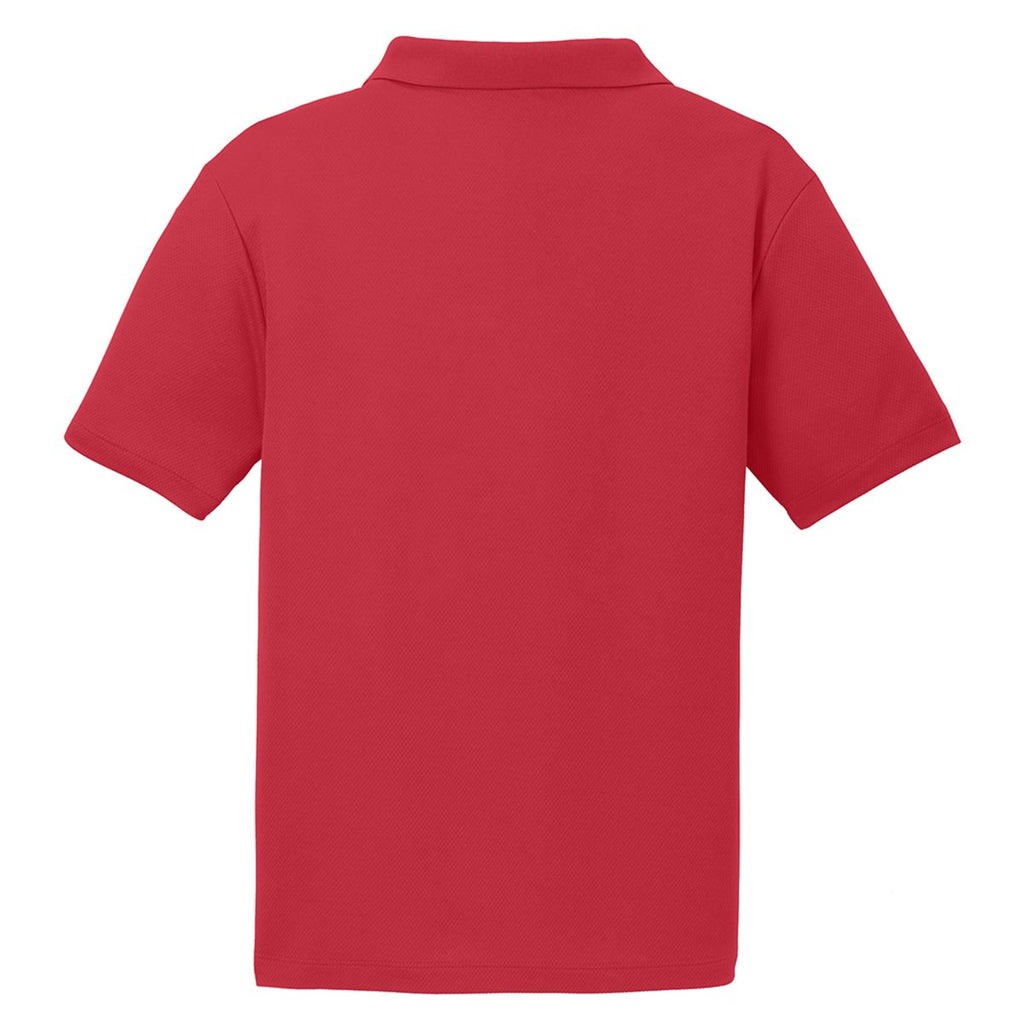 Sport-Tek Men's True Red PosiCharge RacerMesh Polo