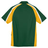 Sport-Tek Men's Forest Green/Gold/White Tricolor Micropique Sport-Wick Polo