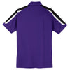 Sport-Tek Men's Purple/Black/White Tricolor Shoulder Micropique Sport-Wick Polo