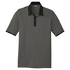 Sport-Tek Men's Graphite Heather/Black Heather Contender Contrast Polo