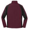 Sport-Tek Men's Maroon/Black Colorblock Soft Shell Jacket