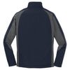 Sport-Tek Men's True Navy/Iron Grey Colorblock Soft Shell Jacket