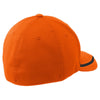 Sport-Tek Deep Orange/Black Flexfit Performance Colorblock Cap