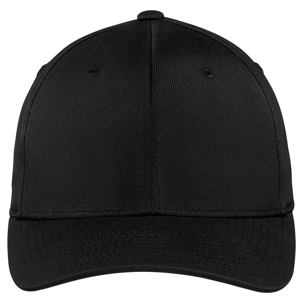 Sport-Tek Black Flexfit Performance Solid Cap