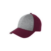 Sport-Tek Vintage Heather/Maroon Jersey Front Cap