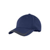 Sport-Tek True Navy/Graphite Pique Colorblock Cap