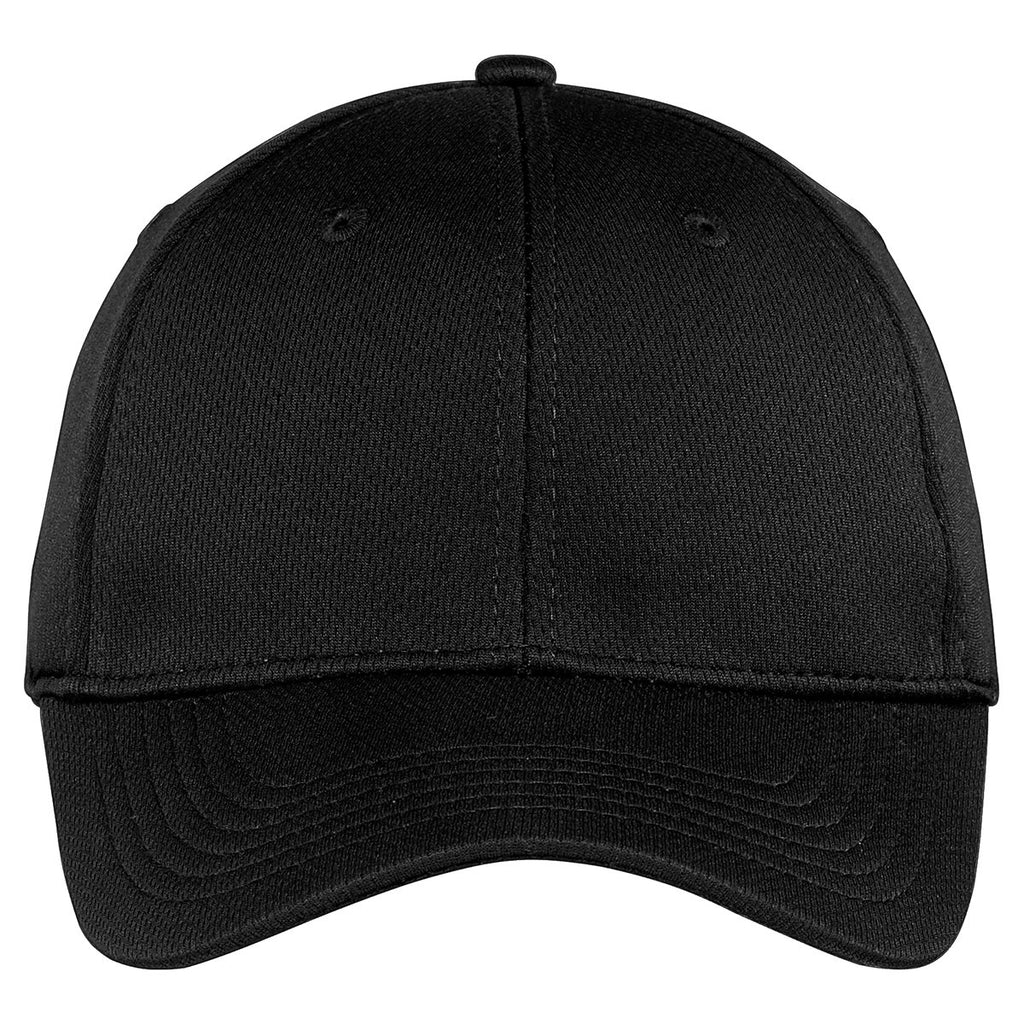 Sport-Tek Black PosiCharge RacerMesh Cap