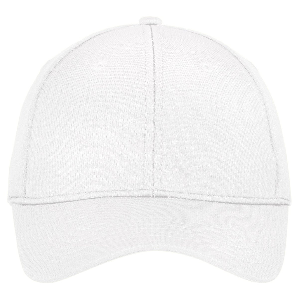 Sport-Tek White PosiCharge RacerMesh Cap