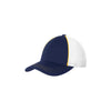 Sport-Tek Gold/True Navy/White Piped Mesh Back Cap