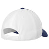 Sport-Tek Graphite/True Navy/White Piped Mesh Back Cap