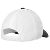 Sport-Tek True Royal/Black/White Piped Mesh Back Cap