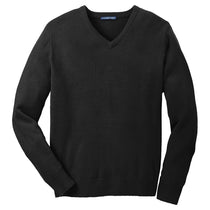 Port Authority Men's Black Value V-Neck Sweater