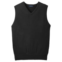 Port Authority Men's Black Value V-Neck Sweater Vest
